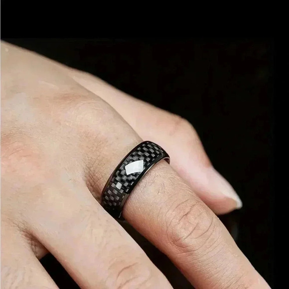 Mens Carbon Fiber Tungsten Black Size 9 - Picture 1 of 4